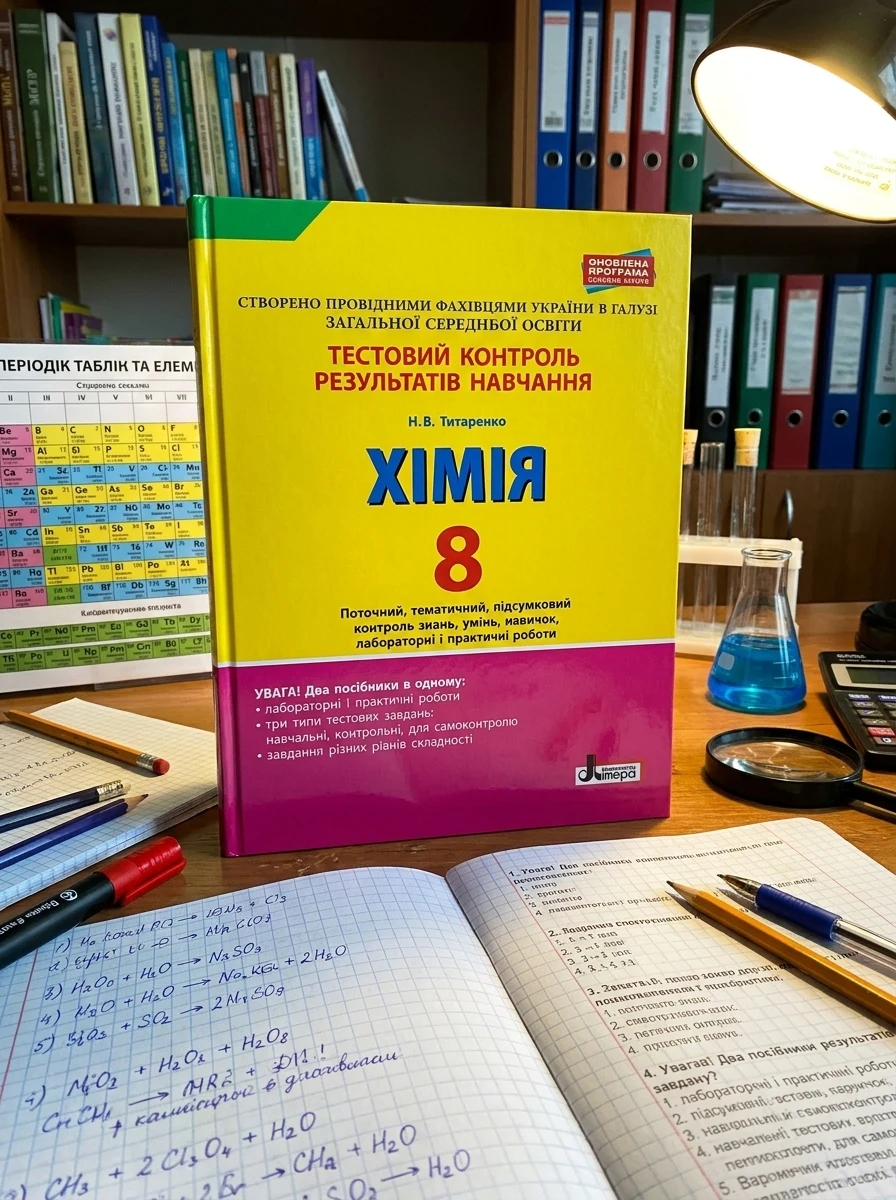 Хімія. 8 клас. Тестовий контроль результатів навчання — Вивчення мов