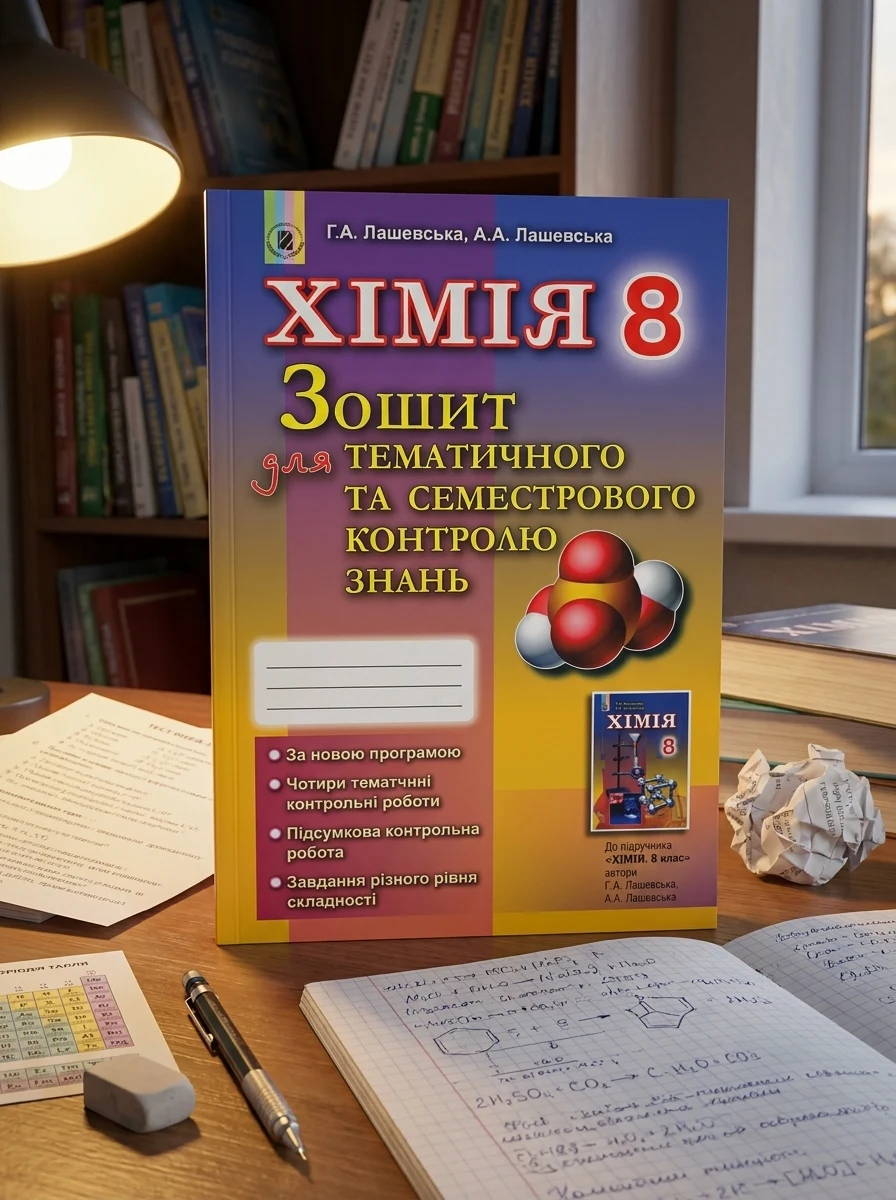 Хімія 8 клас. Зошит для тематичного та семестрового контролю знань — Вивчення мов