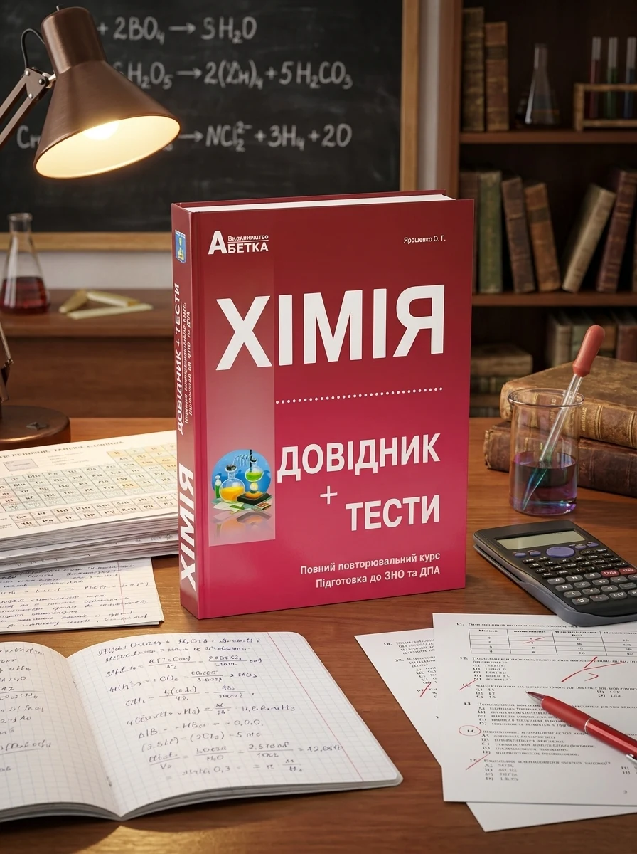 Хімія. Довідник, тестові завдання. Ярошенко О.Г. 2022 рік, фото 2