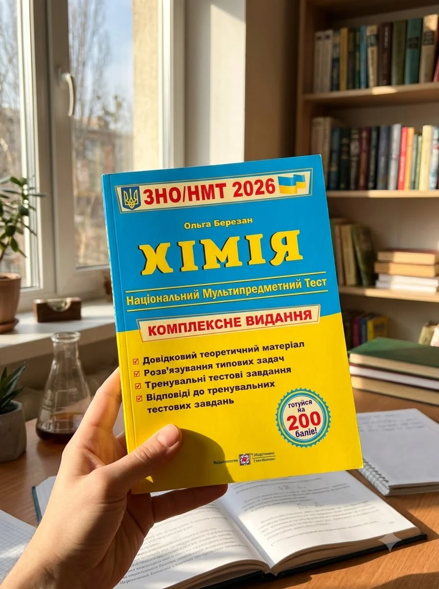 Хімія. Комплексна підготовка до HMT/ЗНО 2026 — Березан Ольга, обкладинка