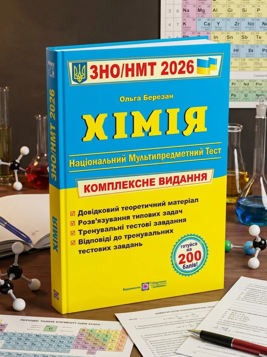 Хімія. Комплексна підготовка до HMT/ЗНО 2026 — Березан Ольга, фото 2