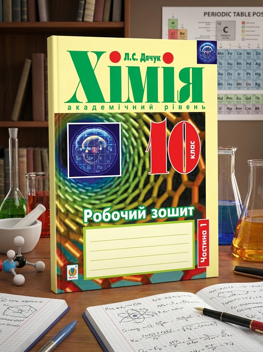 Хімія. Робочий зошит. 10 клас. Академічний рівень. У 2-х частинах. Частина 1 — Вивчення мов