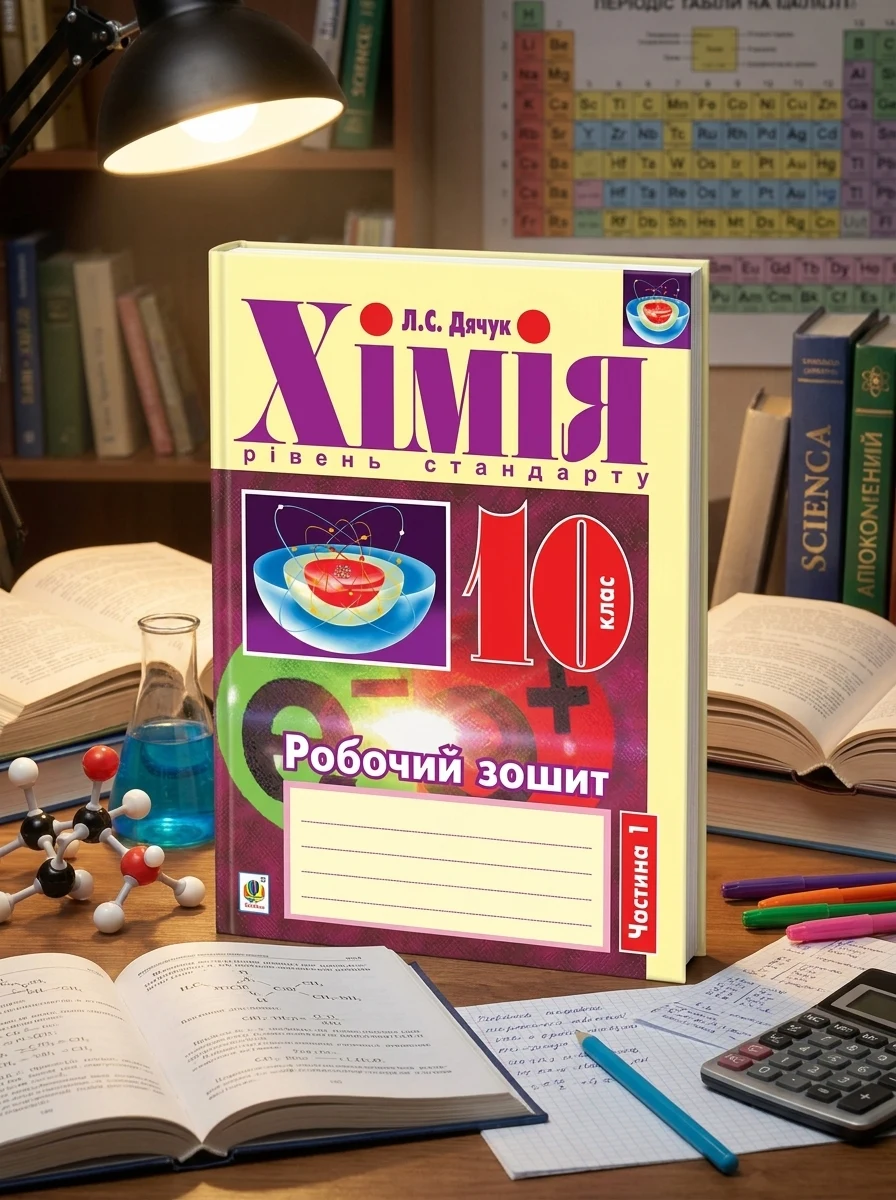 Хімія. Робочий зошит 10 клас. Рівень стандарту. У 2 частинах. Частина 1 — Дитяча література