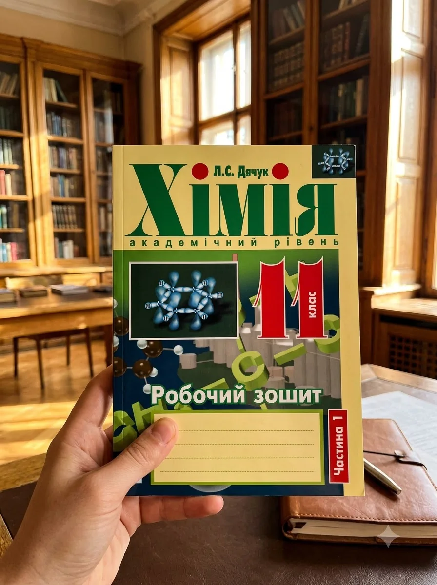 Хімія. Робочий зошит. 11 клас. Академічний рівень. У 2 частинах. Частина 1 — Вивчення мов