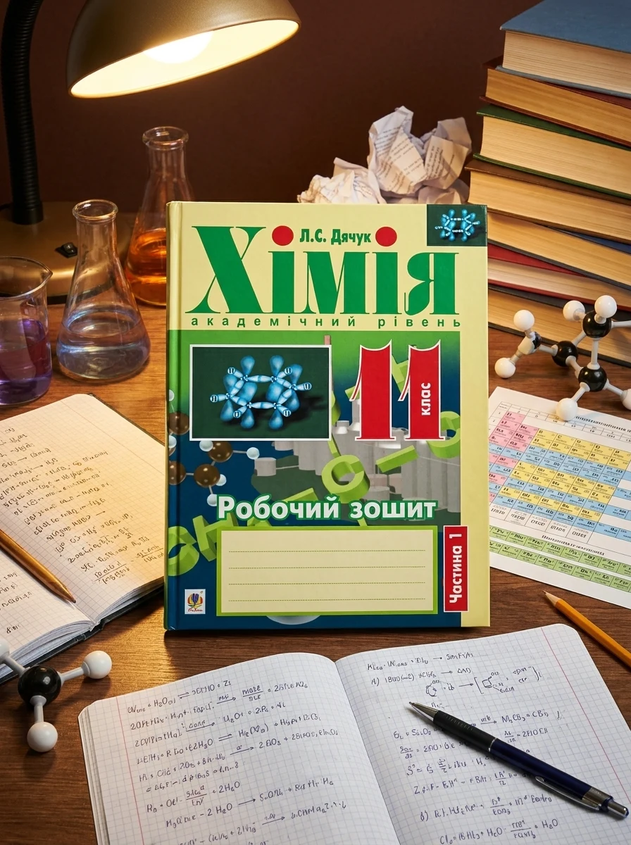 Хімія. Робочий зошит. 11 клас. Академічний рівень. У 2 частинах. Частина 1 — Вивчення мов
