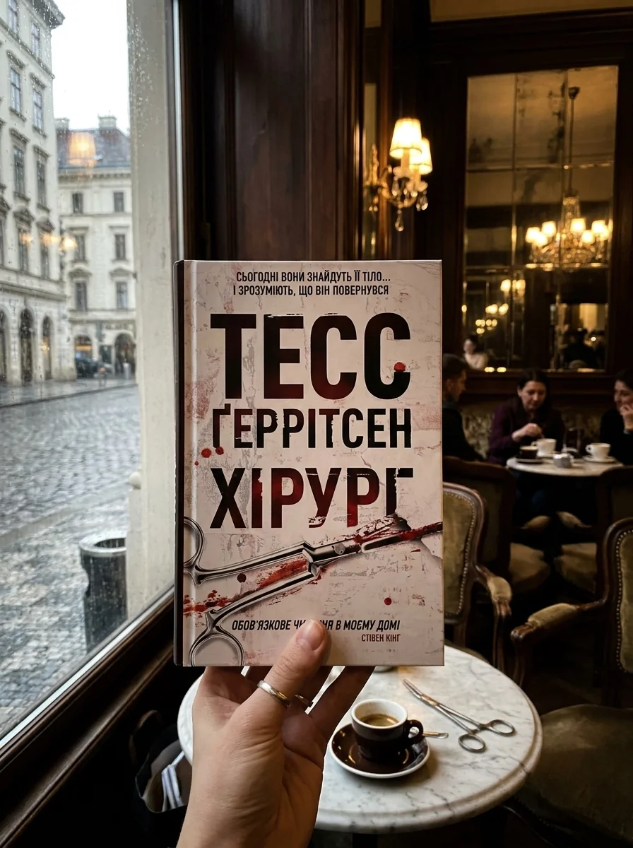 Хірург — Тесс Ґеррітсен, обкладинка