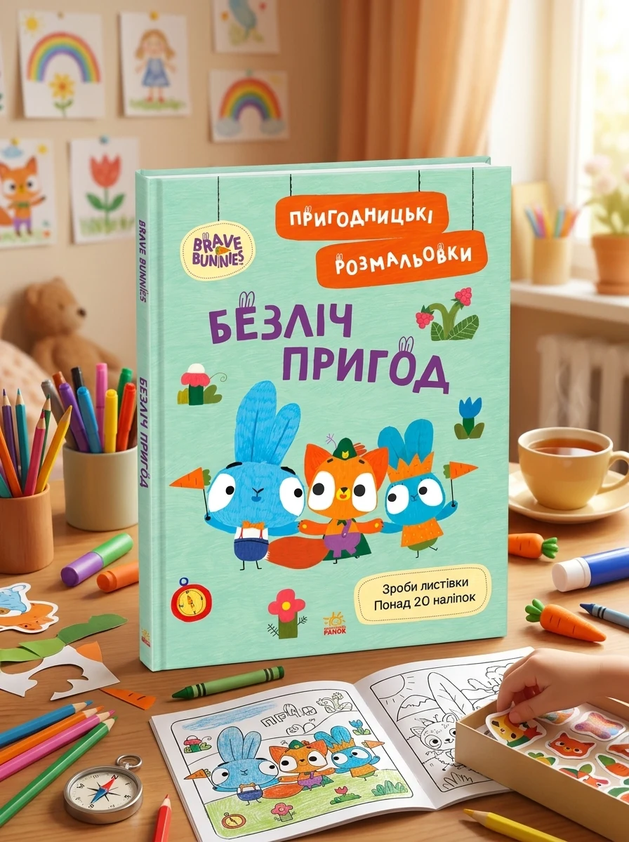 Хоробрі Зайці. Безліч пригод. Пригодницькі розмальовки, — Дитяча література