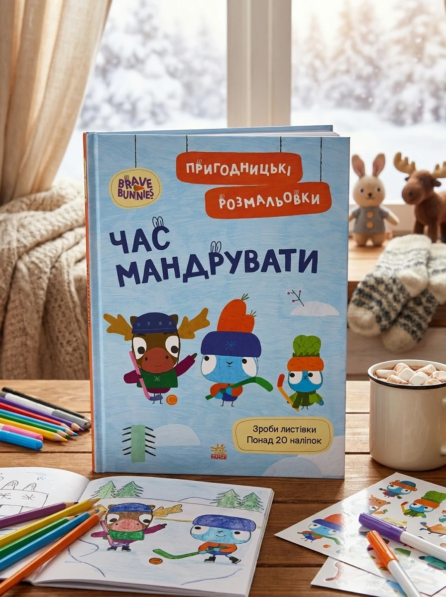 Хоробрі Зайці. Час мандрувати. Пригодницькі розмальовки, — Дитяча література