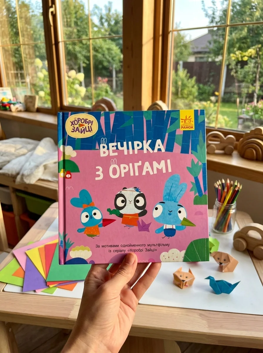 Хоробрі Зайці. Історії. Вечірка з оріґамі, обкладинка