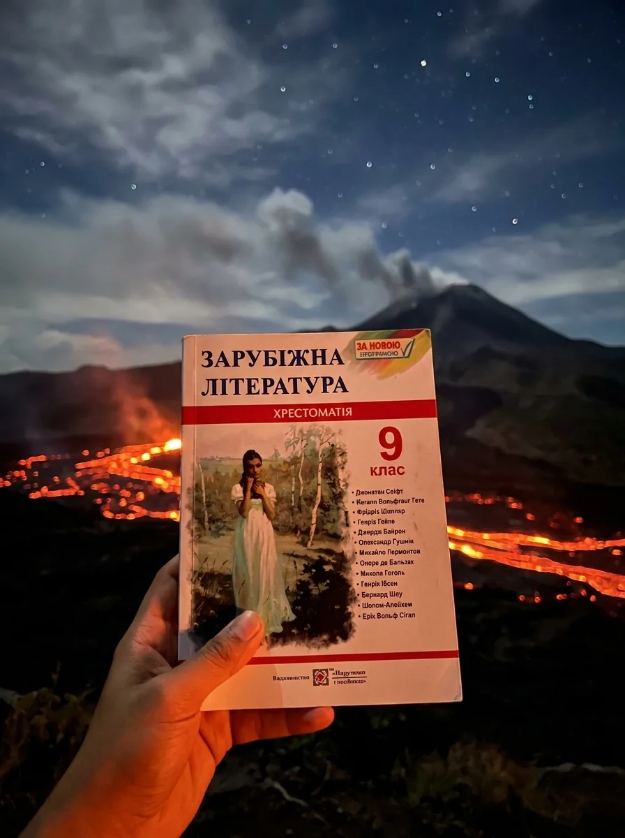Зарубіжна література. 9 клас. Хрестоматія — Світленко О., обкладинка
