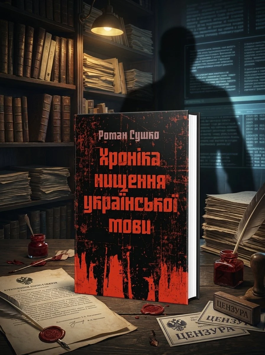 Хроніка нищення української мови — Сушко Роман, обкладинка