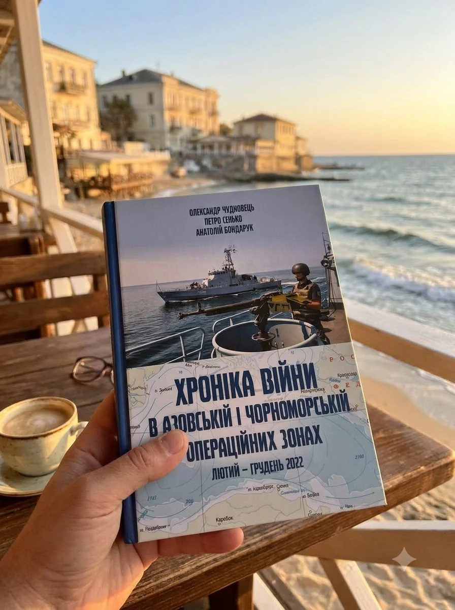 Хроніка війни в чорноморській та азовській операційних зонах (лютий-грудень 2022) — Олександр Чудновець, обкладинка