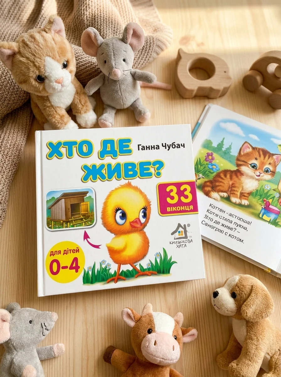 Хто де живе? 33 Віконця — Дитячі книги
