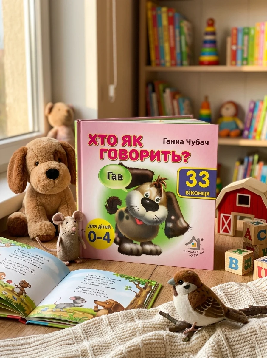 Хто як говорить? 33 віконця — Дитячі книги