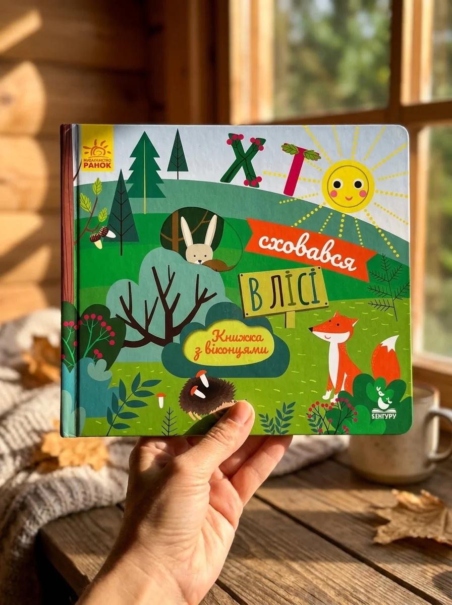 Книжка з віконцями. Хто сховався в лісі — фото 2