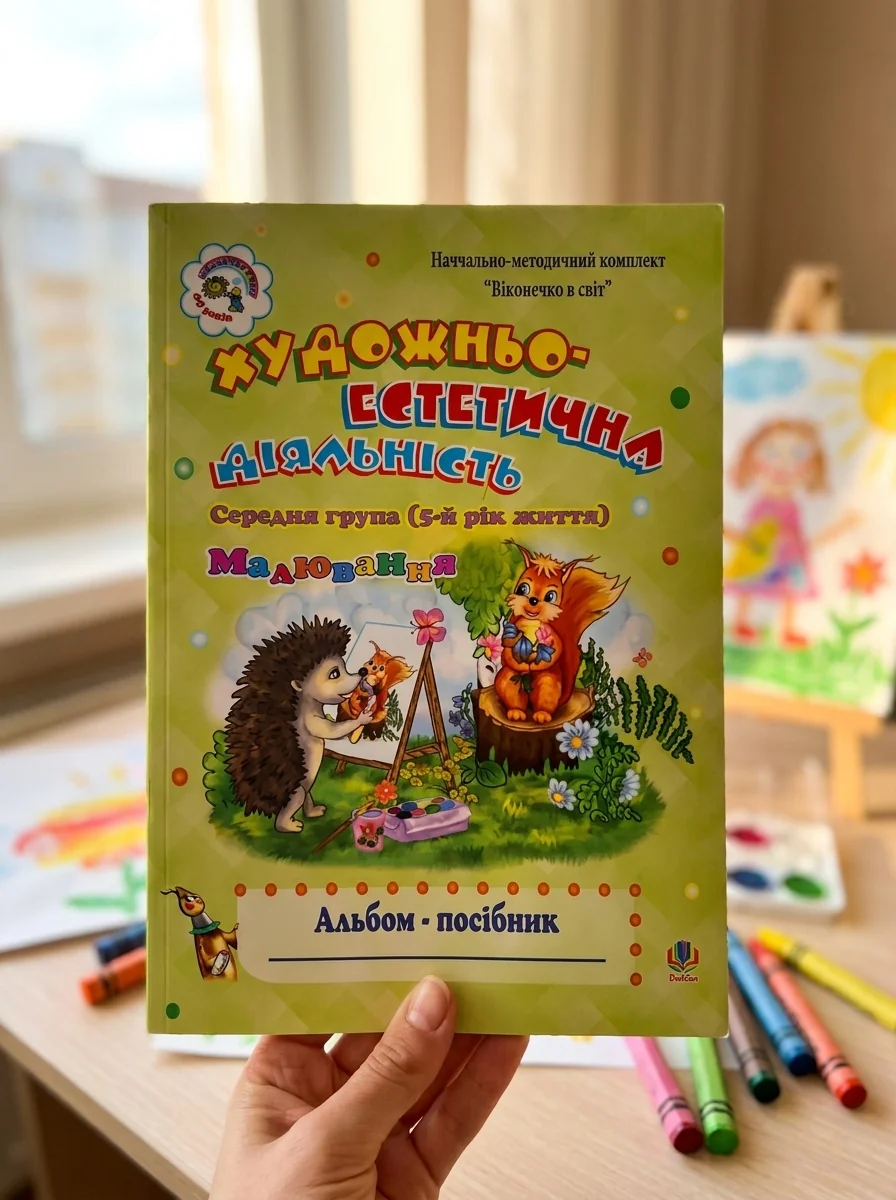 Художньо-естетична діяльність (малювання). Альбом-посібник. Середня група (5-й рік життя) — Дитяча література