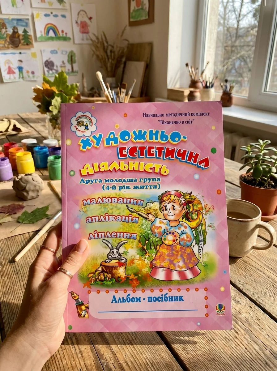 Художньо-естетична діяльність (малювання, ліплення, аплікація): Альбом-посібник. Друга молодша група (4-й рік життя) — фото 2