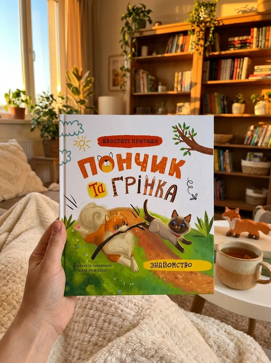 Хвостаті пригоди. Пончик та Грінка. Знайомство — Дитяча література