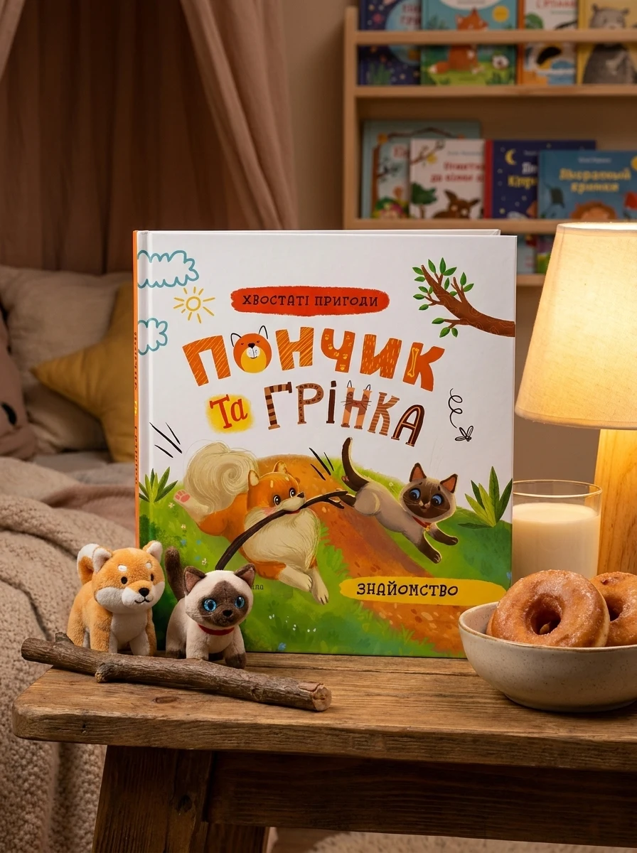Хвостаті пригоди. Пончик та Грінка. Знайомство — фото 2