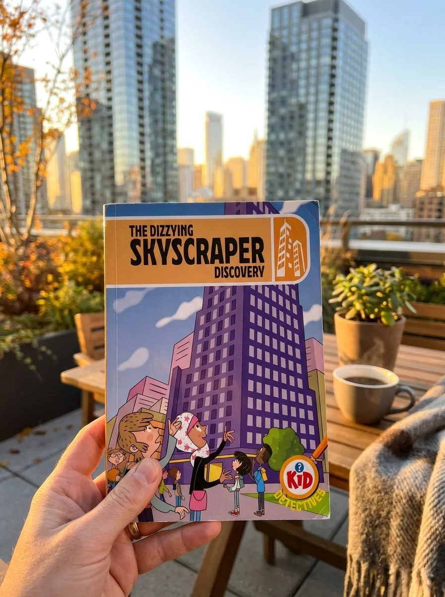 Kid Detectives: The Dizzying Skyscraper Discovery — Adam Bushnell, обкладинка
