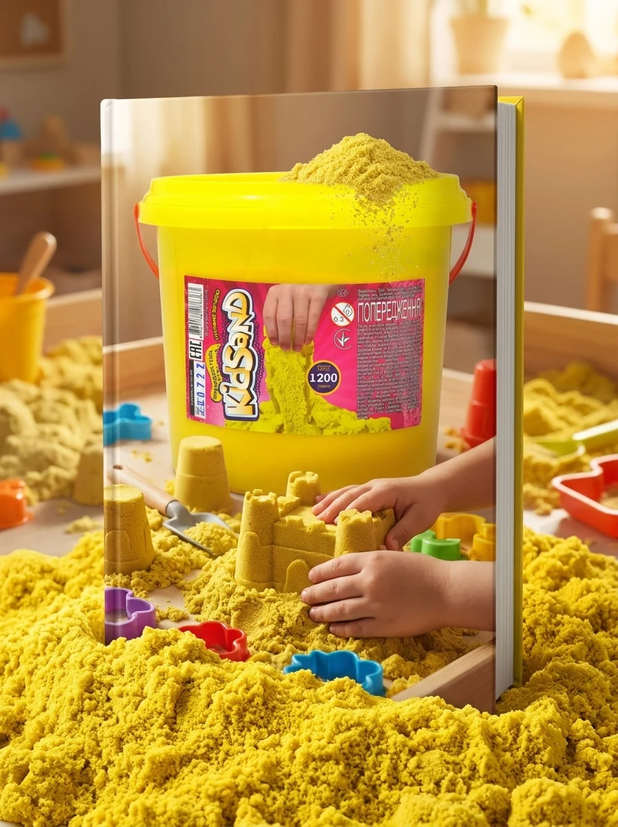 Кінетичний пісок Kidsand 1200г (KS-01-04)