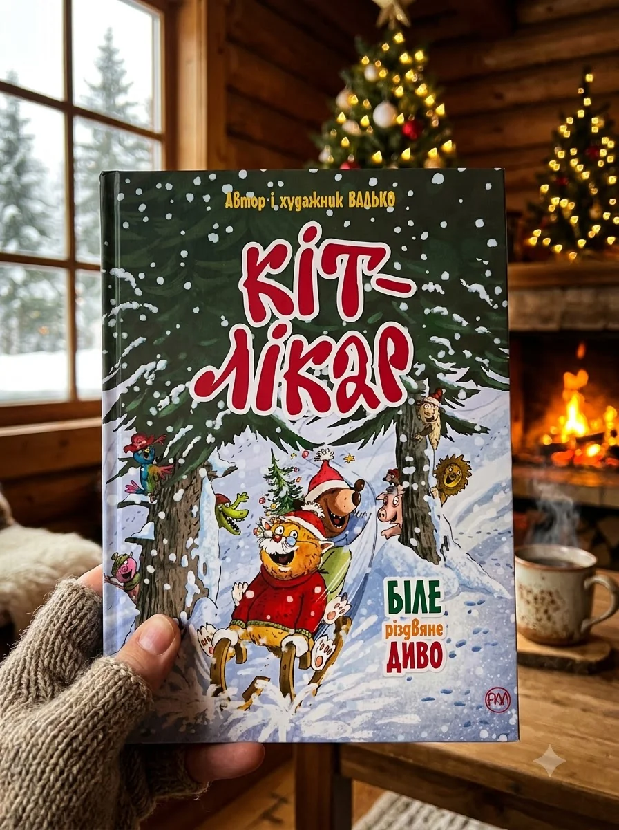 Кіт-лікар. Книга 1 Біле різдвяне диво — Валько, обкладинка