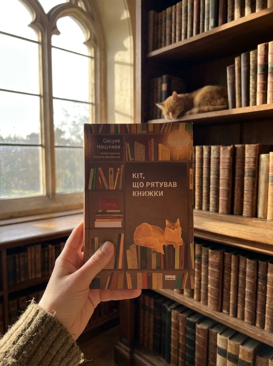 Кіт, Що Рятував Книжки. Сосуке Нацукава, обкладинка