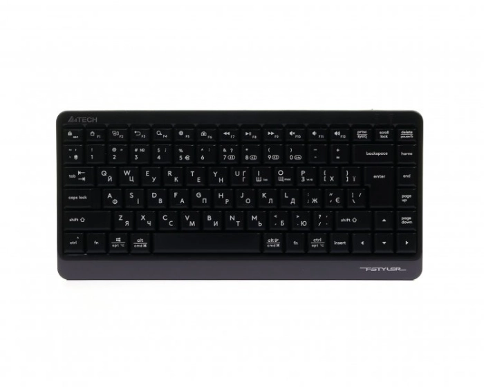 Клавіатура бездротова A4Tech Fstyler FBK11 (Grey), USB, колір сірий — фото 2