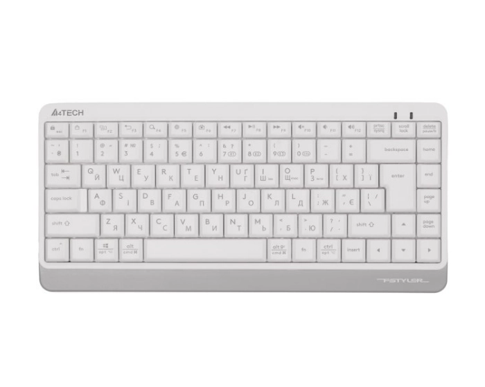 Клавіатура бездротова A4Tech Fstyler FBK11 (White), USB, колір білий