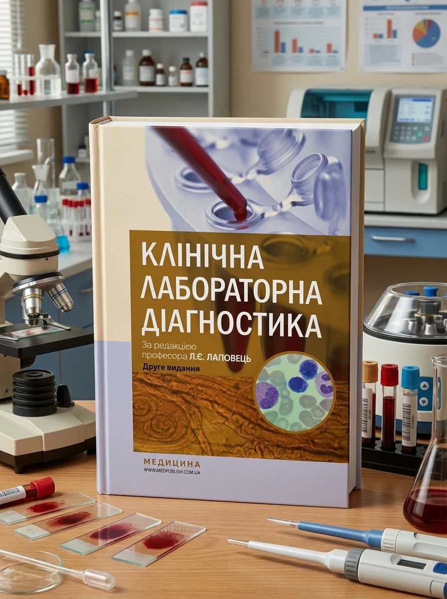 Клінічна лабораторна діагностика: підручник — Л.Є Лаповець, обкладинка