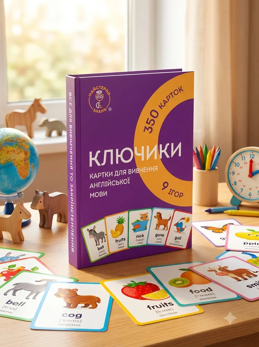 КЛЮЧИКИ. Картки для вивчення англійської мови — Навчальна література