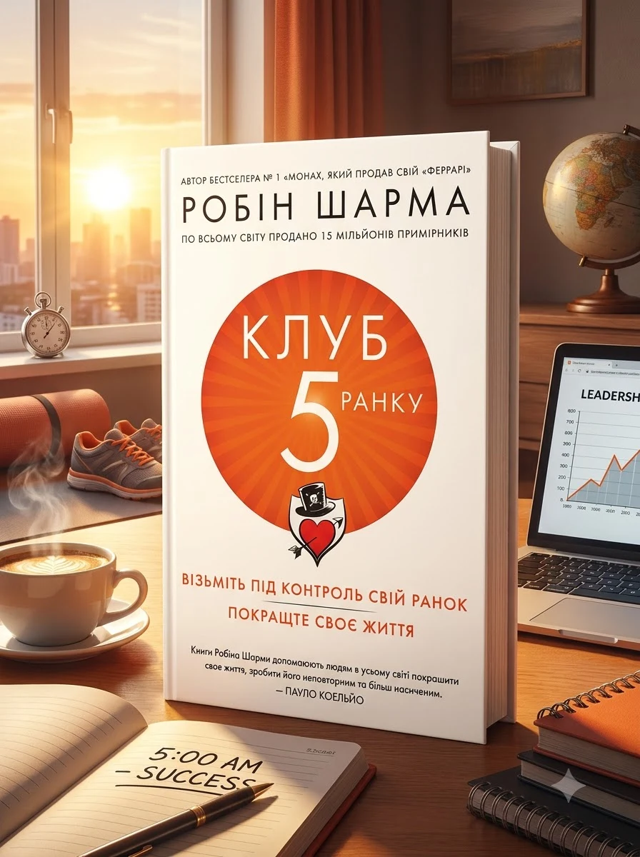 Клуб п'ятої ранку. Візьміть свій ранок під контроль, покращте своє життя (м'яка обкладинка) — Книги для особистісного розвитку