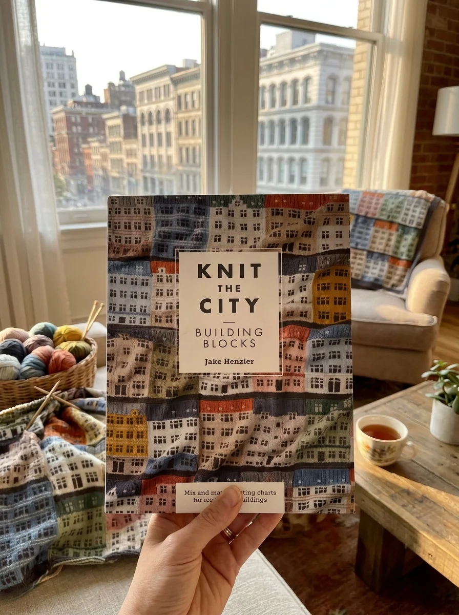 Knit the City Building Blocks. Mix and Match Knitting Charts for Iconic City Buildings — Джейк Хенцлер, обкладинка