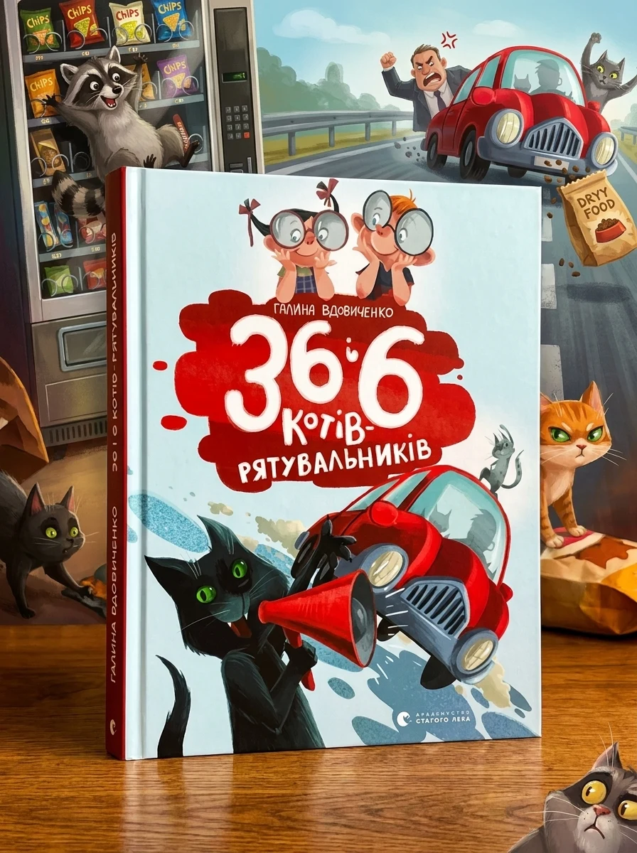 Книга 36 і 6 котів рятувальників — Дитяча література