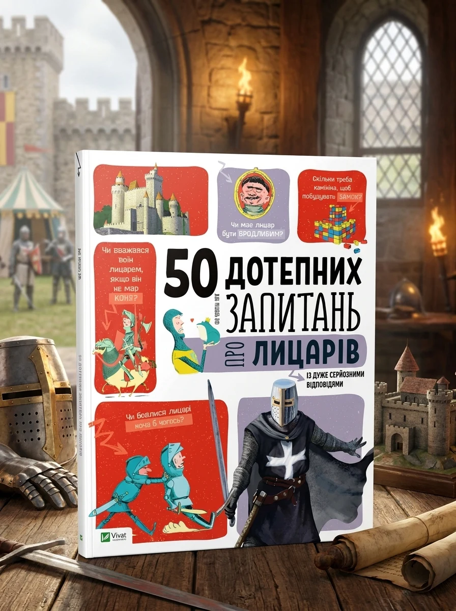 50 дотепних запитань про лицарів із дуже серйозними відповідями — Дитяча література