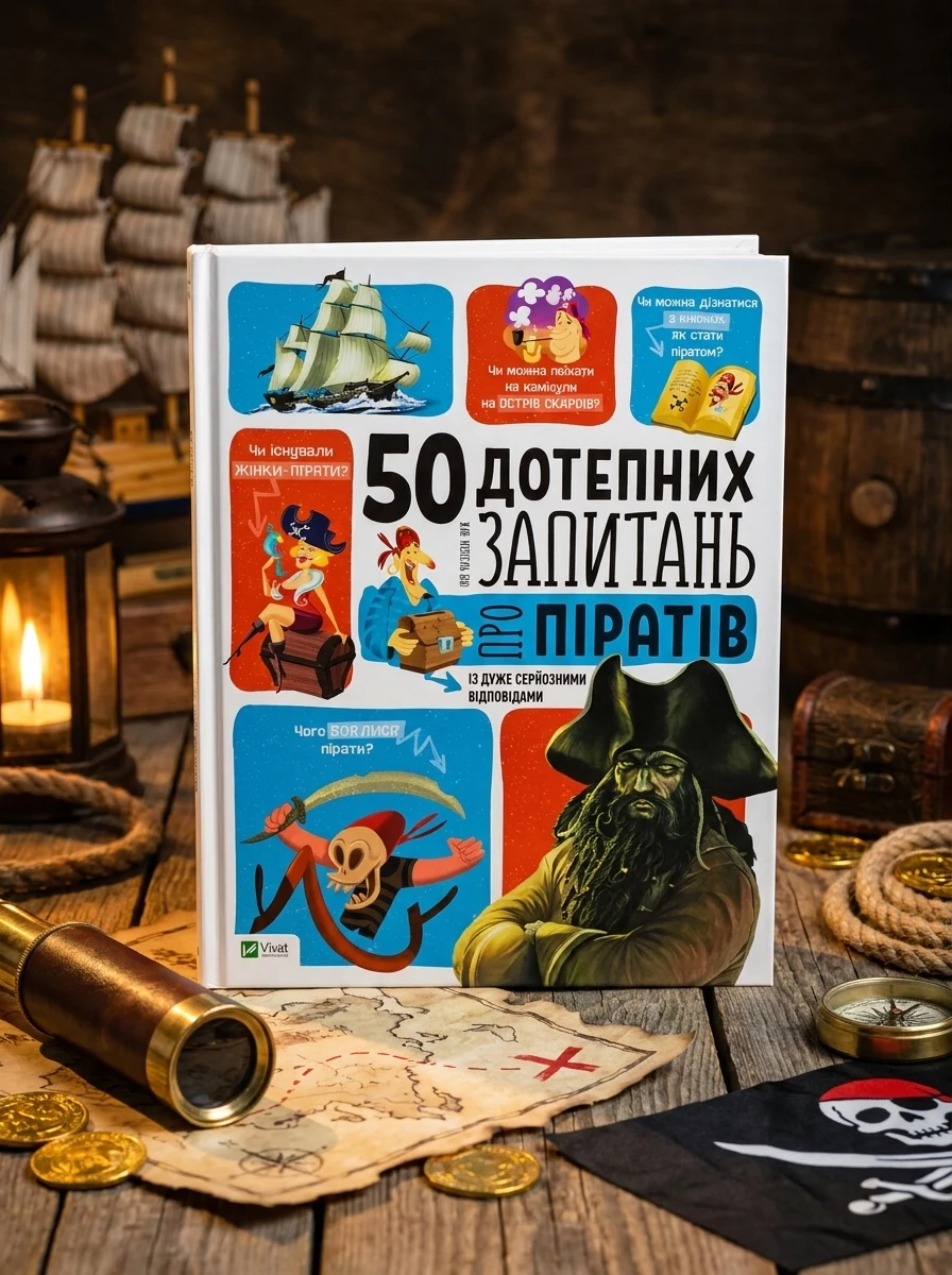 50 дотепних запитань про піратів із дуже серйозними відповідями — Дитяча література