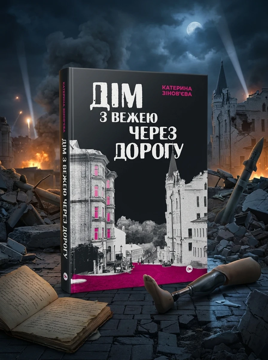 Дім з вежею через дорогу