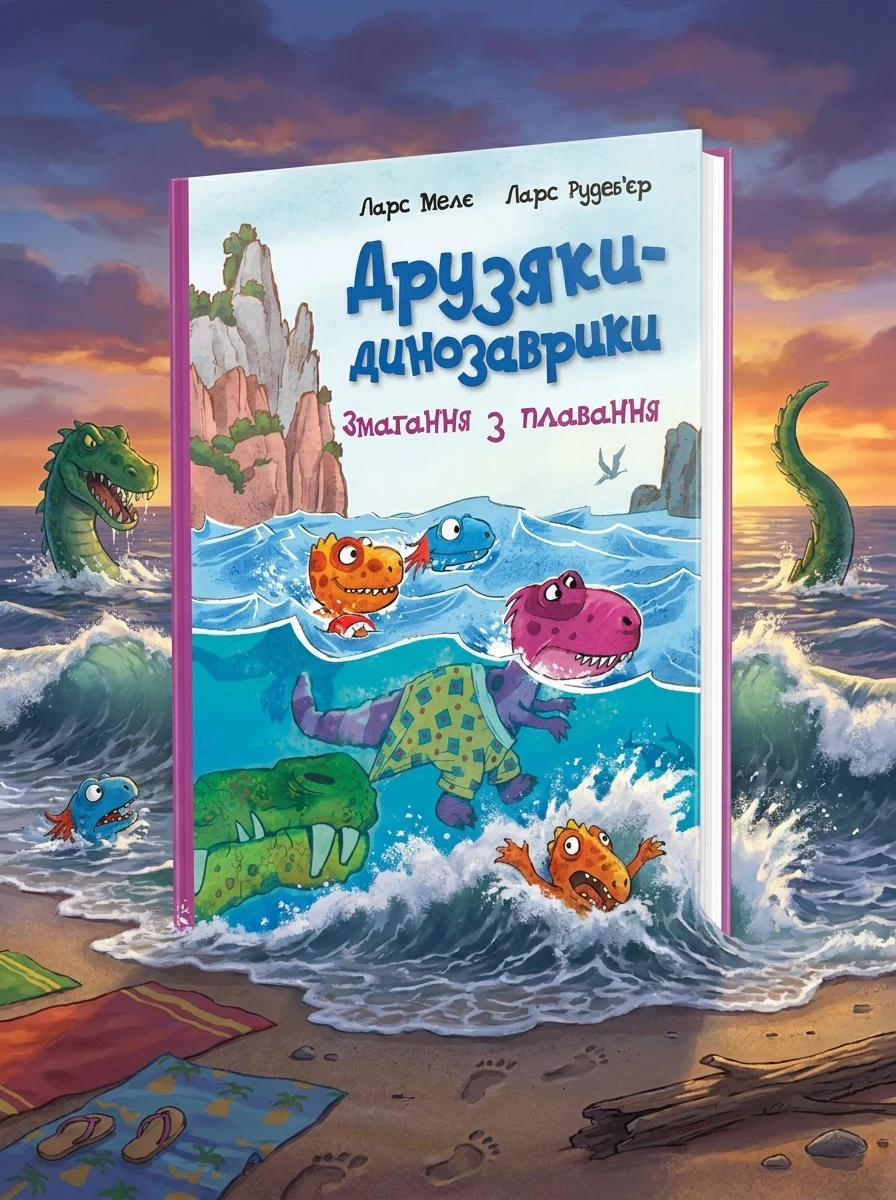 Друзяки-динозаврики Змагання з плавання — Дитяча література