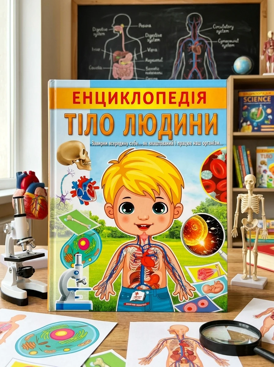 Енциклопедія Тіло людини. Унікальні факти, цікава інформація про людину — Дитяча література