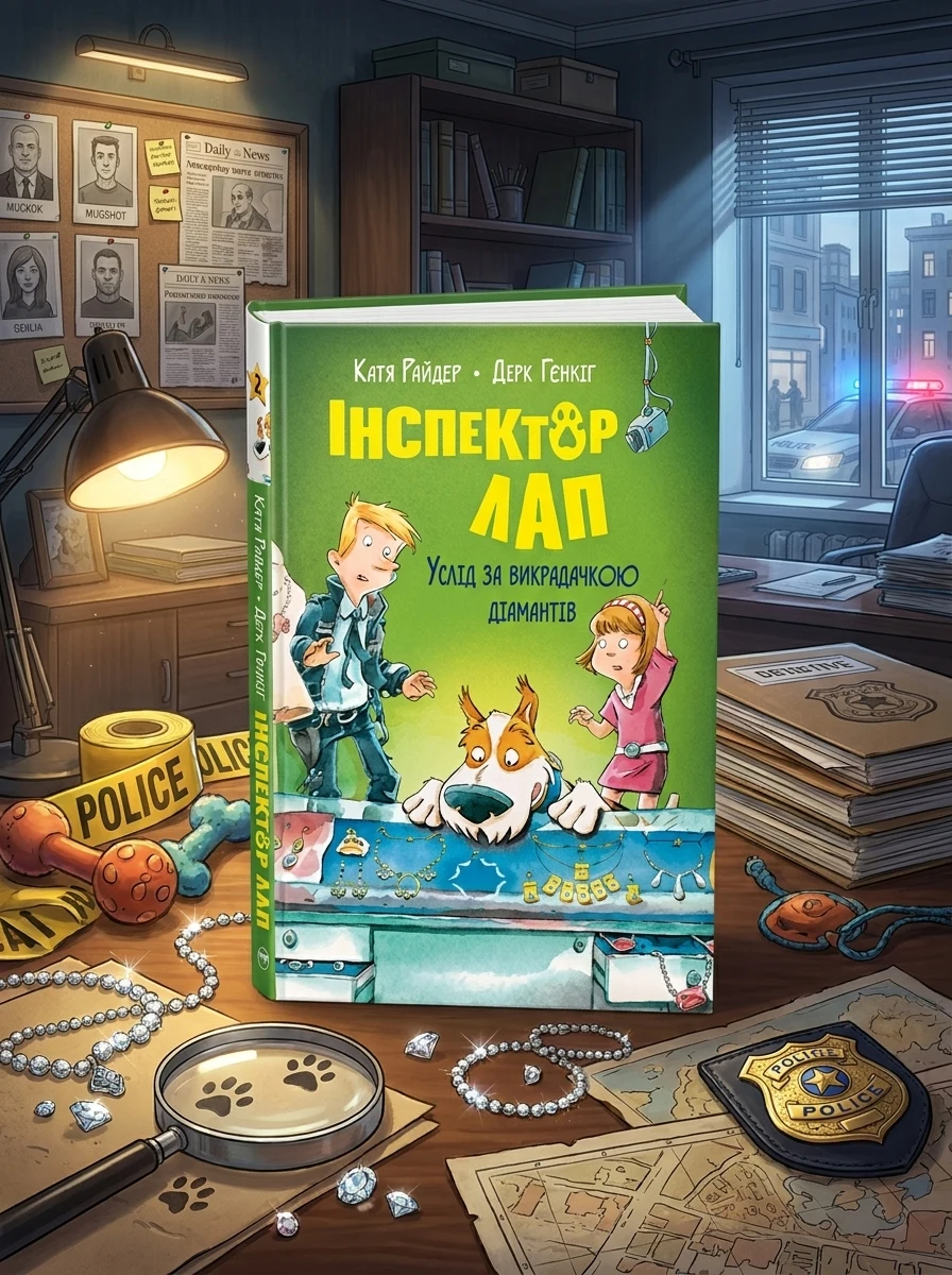 Інспектор лап услід за викрадачкою діамантів 2 К.Райдер — Дитяча література