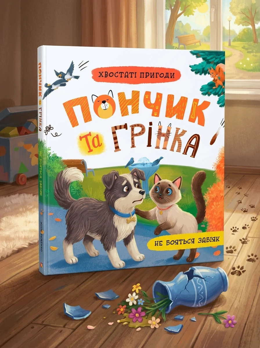Хвостаті пригоди Пончик та Грінка не бояться забіяк — Дитяча література