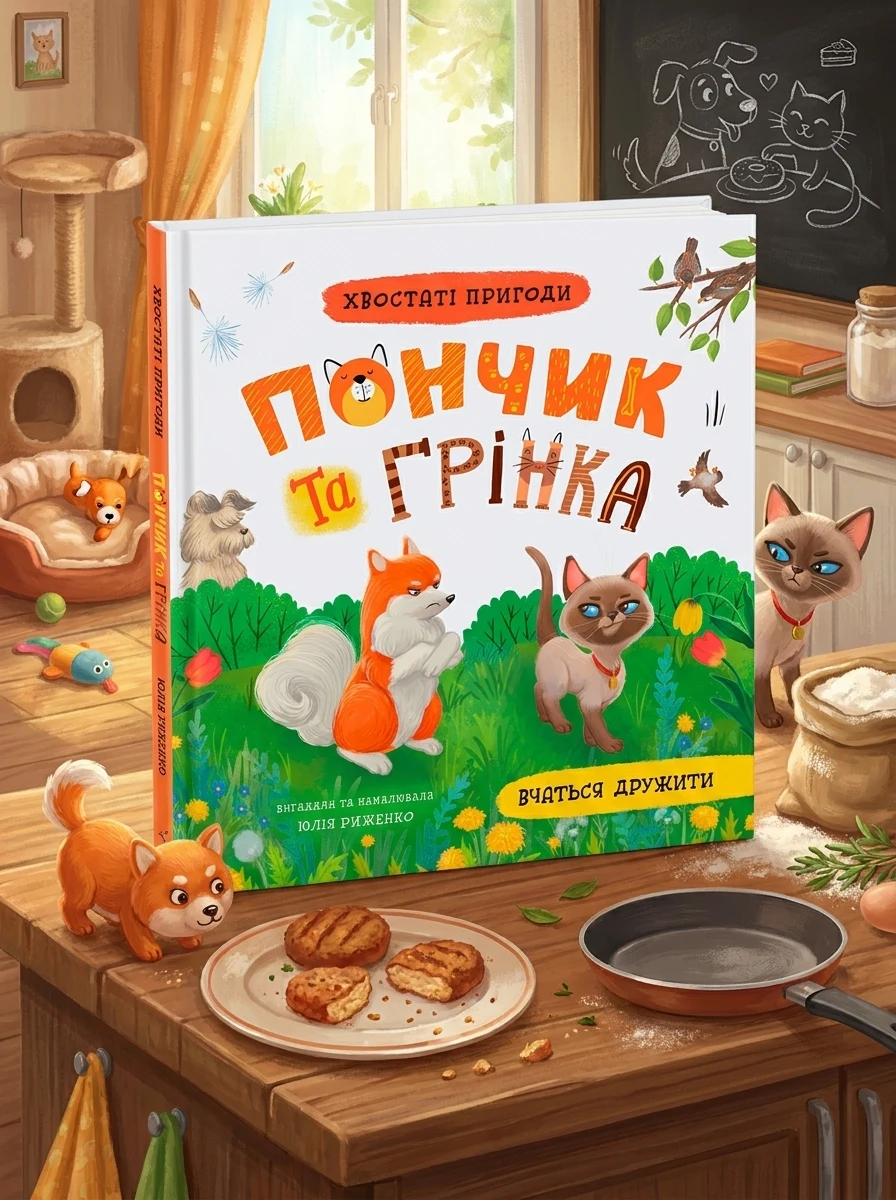 Хвостаті пригоди Пончик та Грінка вчаться дружити — Дитяча література