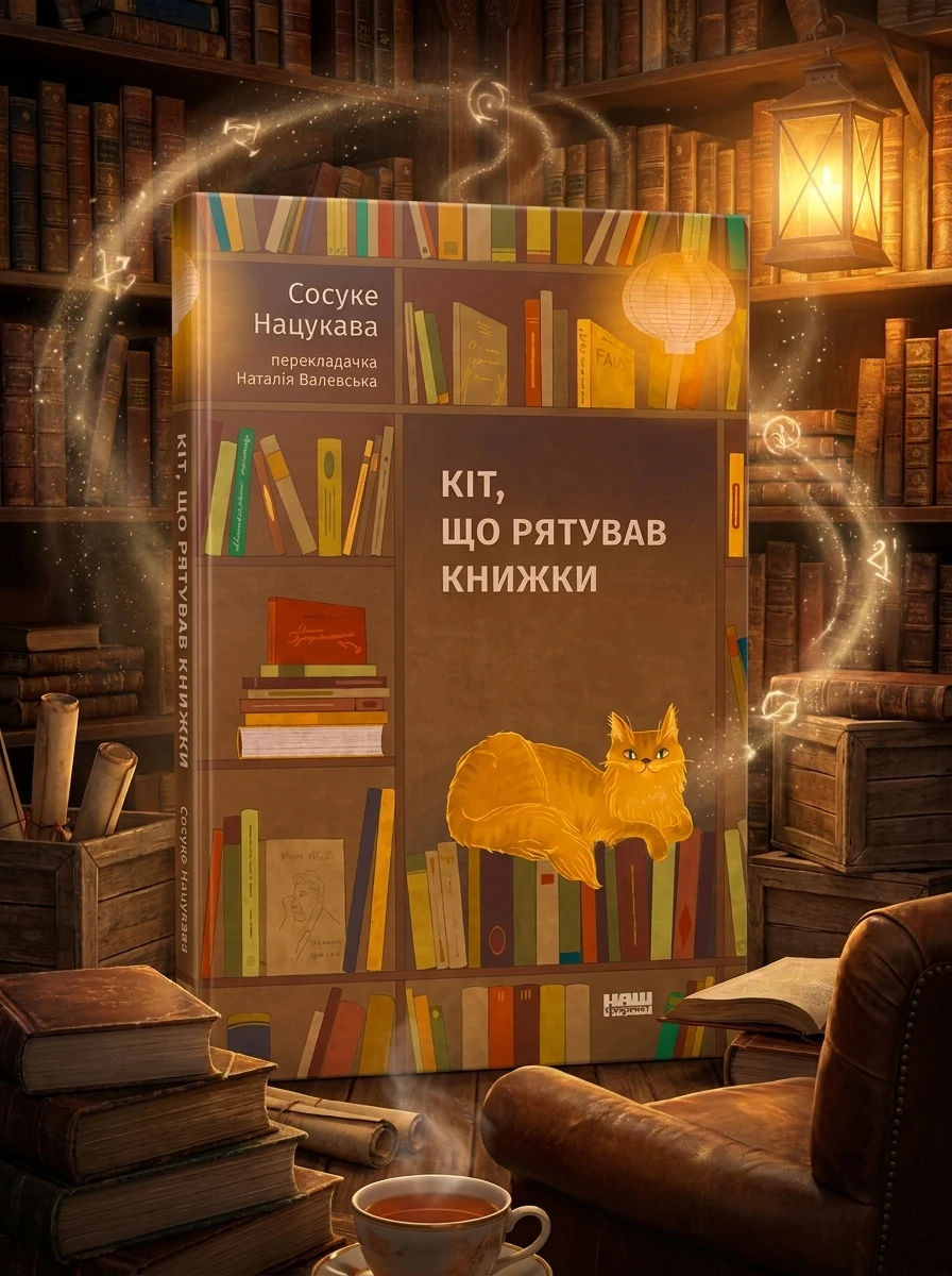 Кіт, Що Рятував Книжки. Сосуке Нацукава — Художня література