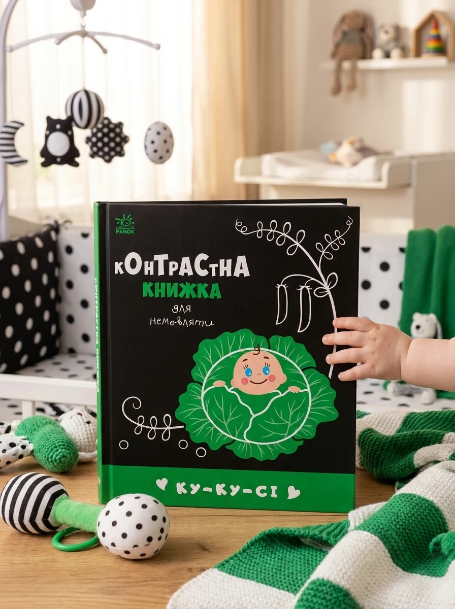 Контрастна книжка для немовляти/Ку-ку-сі Видаництво Ранок А755014У — Дитяча література