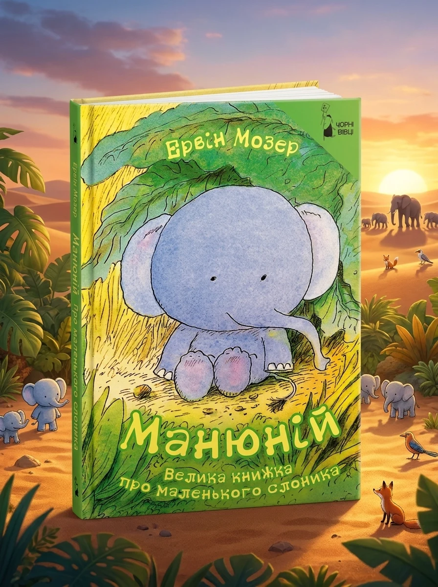 Манюній велика книжка про маленького слоника Е.Мозер Чорн вівці — Дитяча література