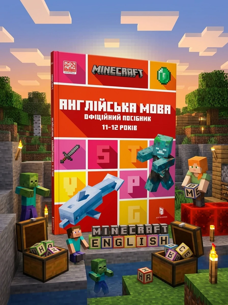 MINECRAFT Англійська мова Офіційний посібник 11-12 років — Комікси та манґи