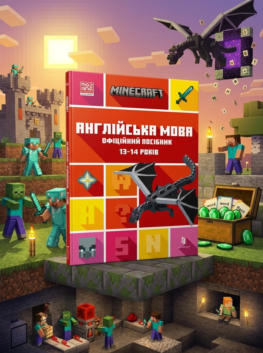 MINECRAFT Англійська мова Офіційний посібник 13-14 років — Комікси та манґи