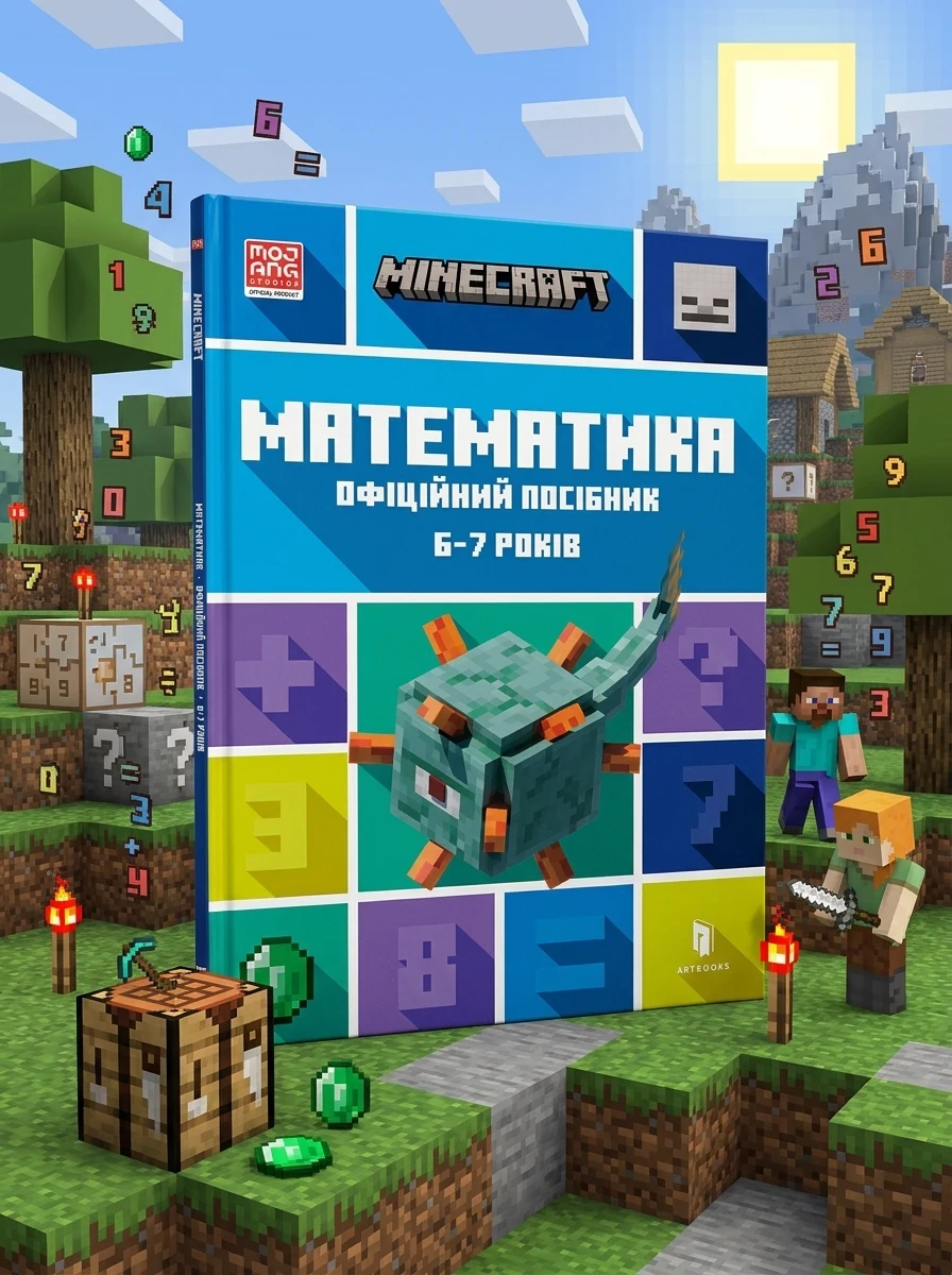 MINECRAFT Математика Офіційний посібник 6-7 років