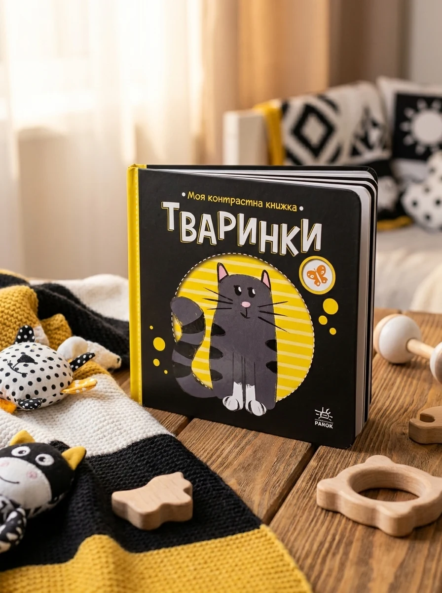 Моя контрастна книжка Тваринки А1703001У — Дитяча література