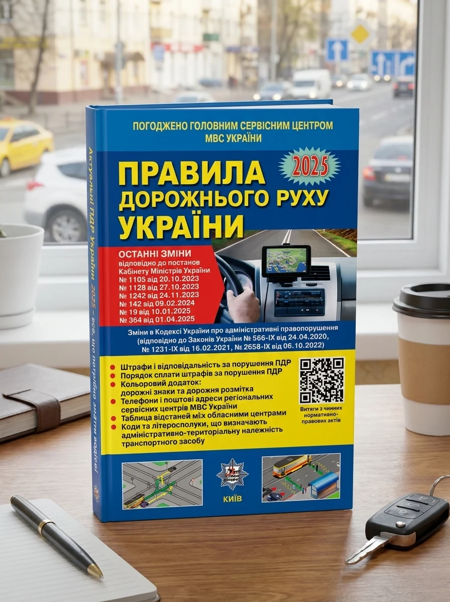 ПДР України 2025 Постанова 364 від 01 04 25 + Кольорова вкладка